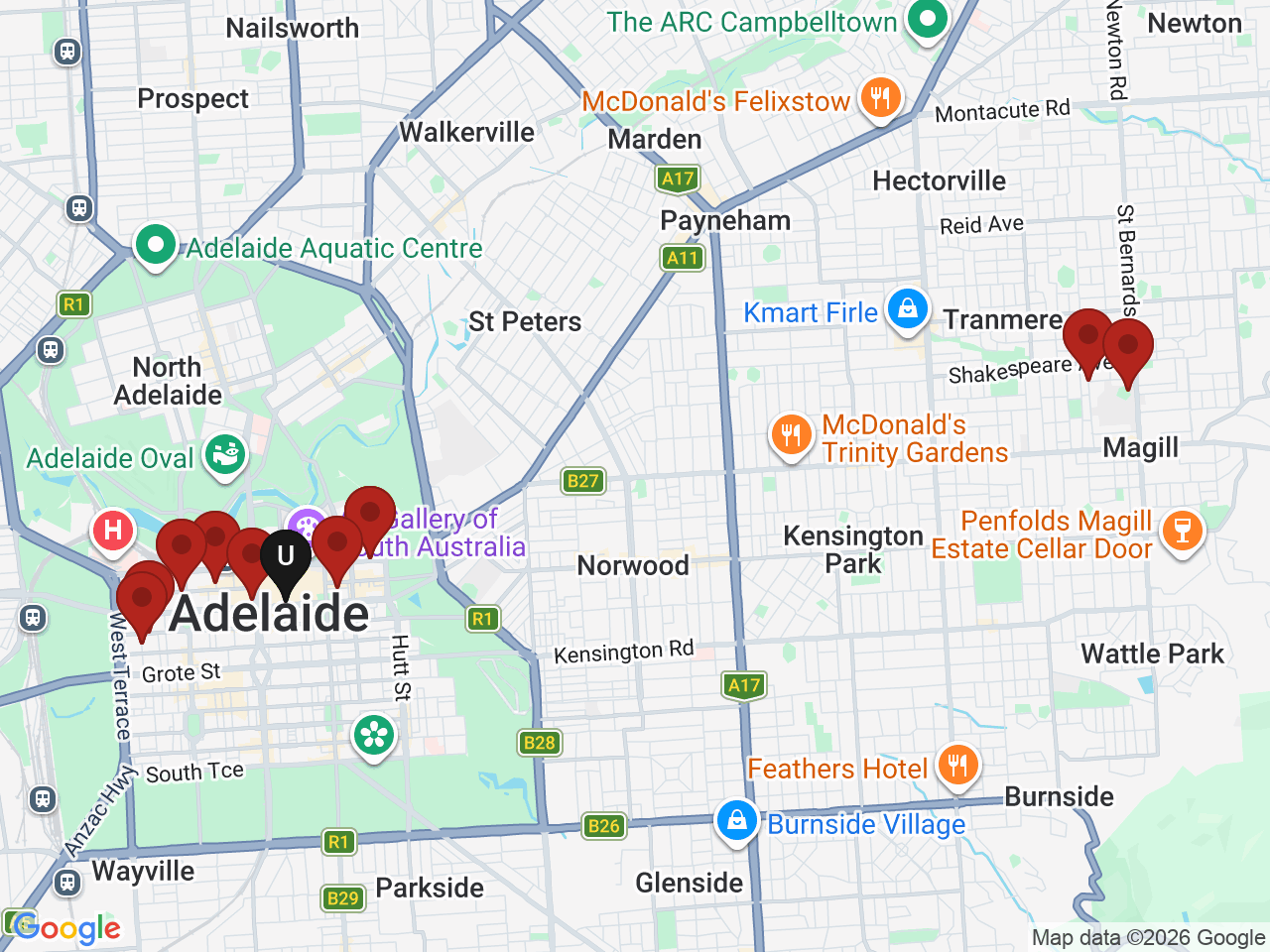 Map of UniLodge homes near Salford College