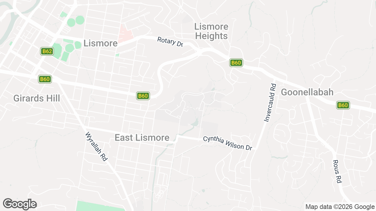 Map of Lismore