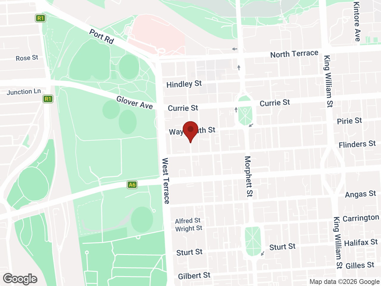 Map showing Student Living - Edge Town, Adelaide